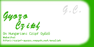 gyozo czipf business card